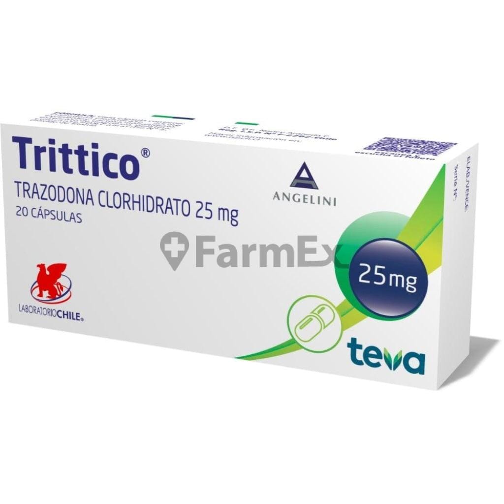 Trittico 25 mg x 20 cápsulas Farmex-Pluxee-Persistente